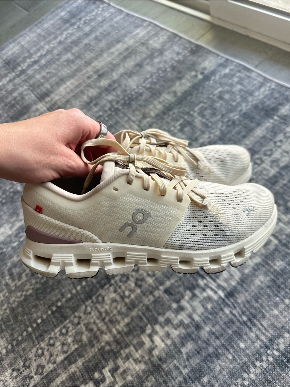 On Running Women's Cream Trainers